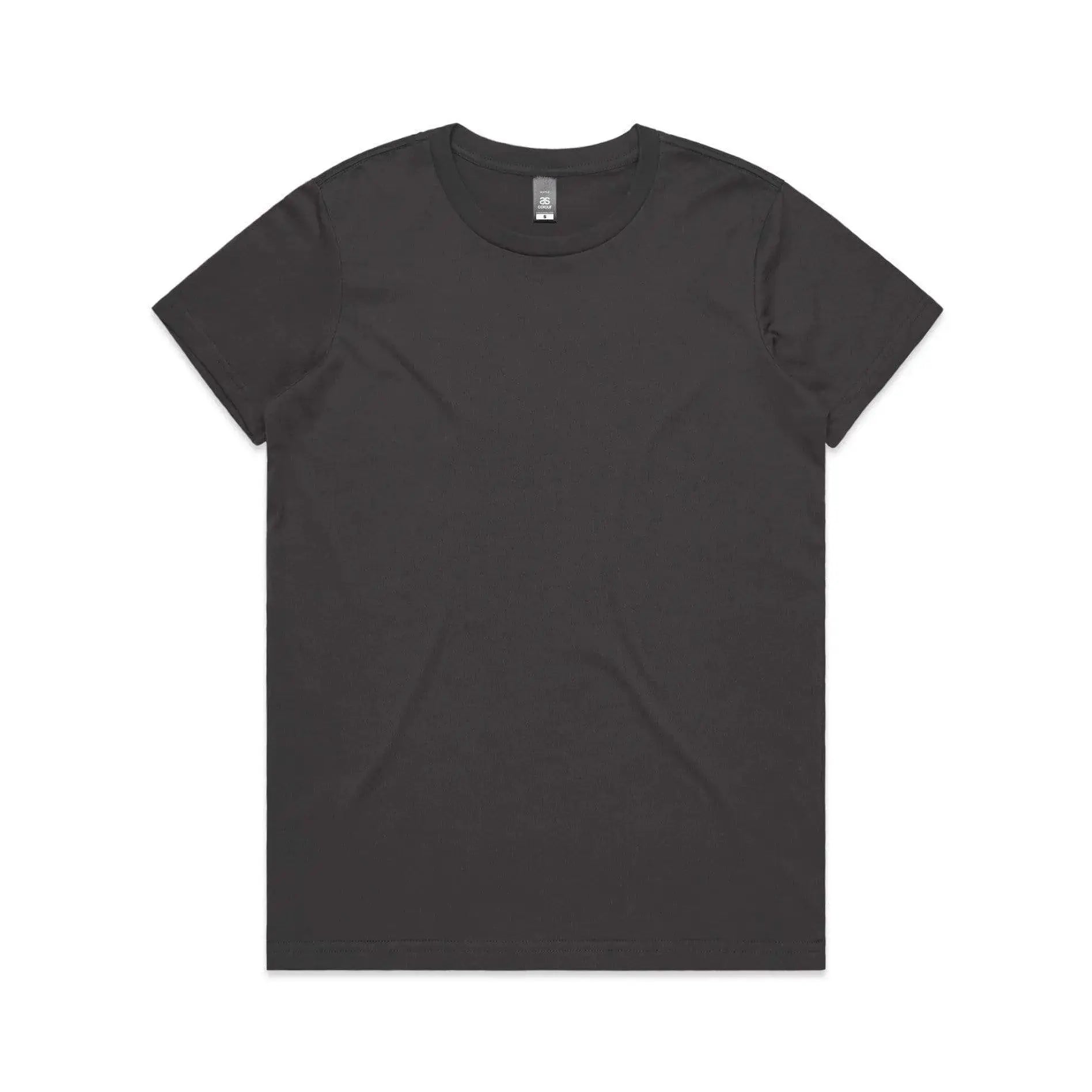 As Colour Women's maple tee 4001 Casual Wear As Colour CHARCOAL XSM